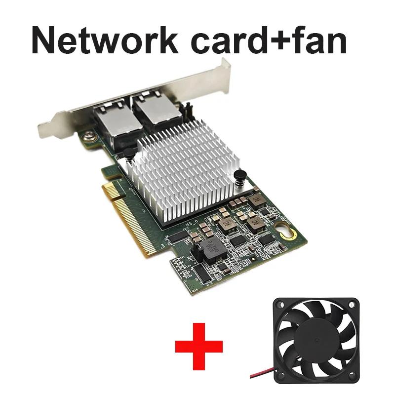  Ʈ  ̴ ī X540-T2 Ʈũ Ȯ , 10G, 2 Ʈ, 10 ⰡƮ PC LAN Ʈѷ, PCIE X16 X8 ð ǳ